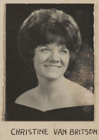 Theta Chapter Composite Detail, Christine VanBritson, 1965