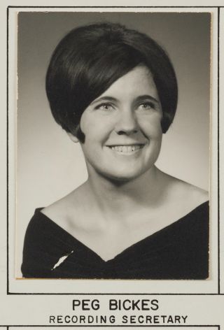 Theta Chapter Composite Detail, Peg Bickes, 1968