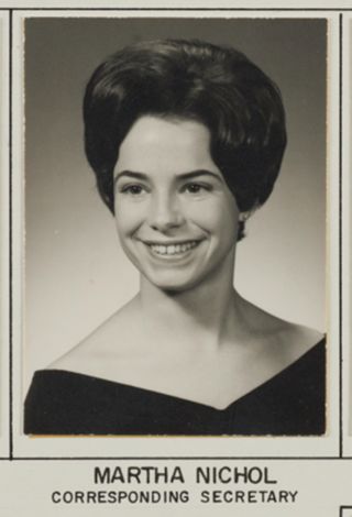 Theta Chapter Composite Detail, Martha Nichol, 1968