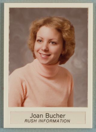 Theta Chapter Composite Detail, Joan Bucher, 1975-1976