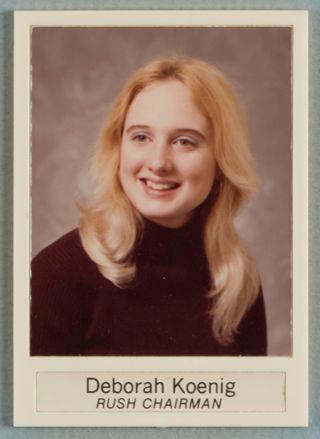 Theta Chapter Composite Detail, Deborah Koenig, 1975-1976