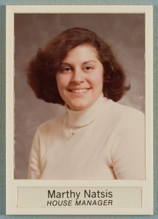 Theta Chapter Composite Detail, Marthy Natsis, 1975-1976