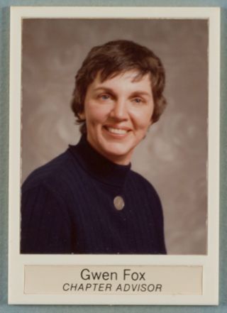 Theta Chapter Composite Detail, Gwen Fox, 1975-1976