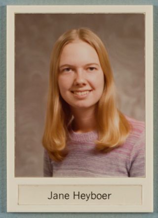 Theta Chapter Composite Detail, Jane Heyboer, 1975-1976