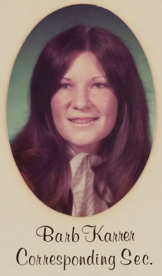 Theta Chapter Composite Detail, Barb Karrer, 1976-1977