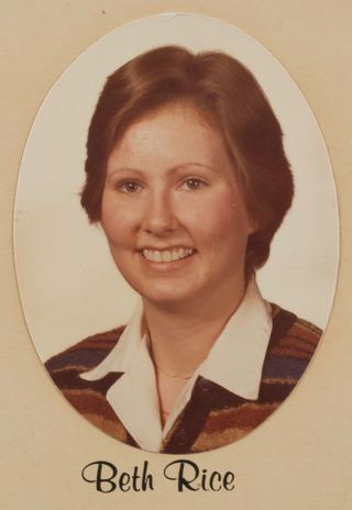 Theta Chapter Composite Detail, Beth Rice, 1979-1980