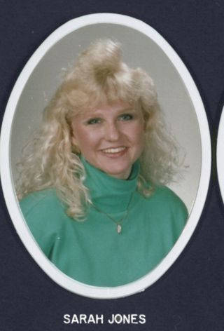 Theta Chapter Composite Detail, Sarah Jones, 1989-1990