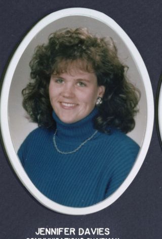 Theta Chapter Composite Detail, Jennifer Davies, 1989-1990