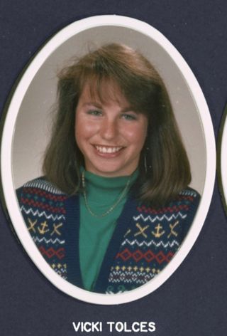 Theta Chapter Composite Detail, Vicki Tolces, 1989-1990