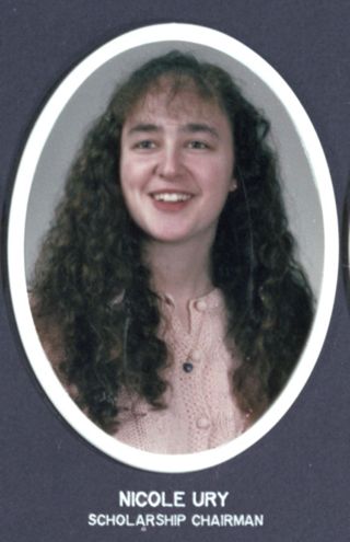 Theta Chapter Composite Detail, Nicole Ury, 1991-1992