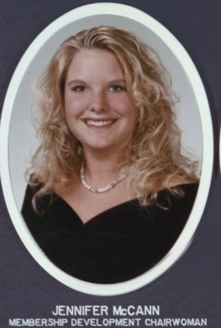 Theta Chapter Composite Detail, Jennifer McCann, 1994-1995