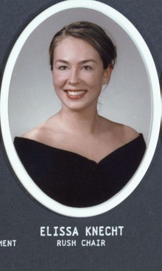 Theta Chapter Composite Detail, Elissa Knecht, 1998-1999