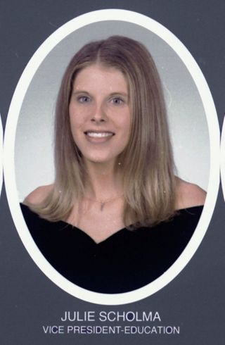 Theta Chapter Composite Detail, Julie Scholma, 1999-2000