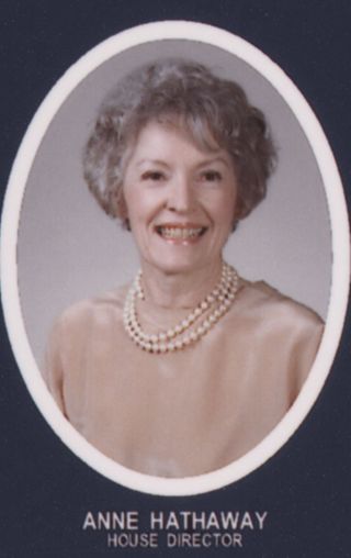 Theta Chapter Composite Detail, Anne Hathaway, 2000-2001