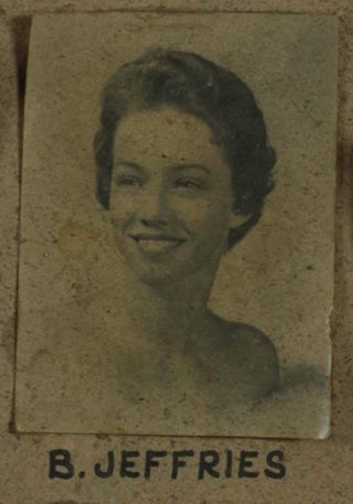 Beta Eta Chapter Composite Detail, B. Jeffries, 1956-1957