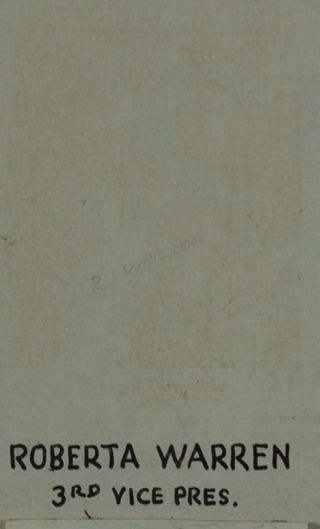 Beta Eta Chapter Composite Detail, Roberta Warren, 1959-1960