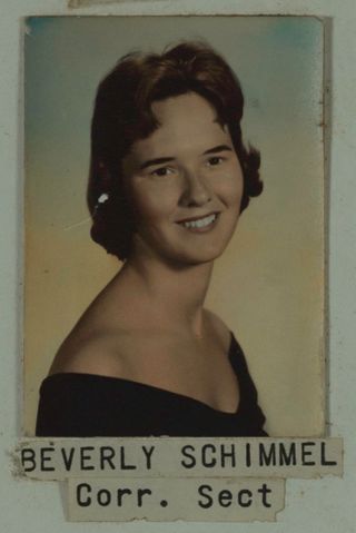 Beta Eta Chapter Composite Detail, Beverly Schimmel, 1961-1962