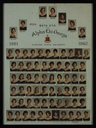 Beta Eta Chapter Composite Photograph, 1961-1962