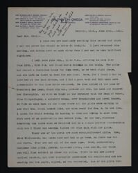 Winifred Mount to Fay Kent Letter, June 15, 1911