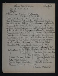 Iota Chapter Charter, 1899
