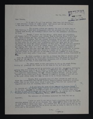 Agnes to Hannah Keenan Letter, May 16, 1944