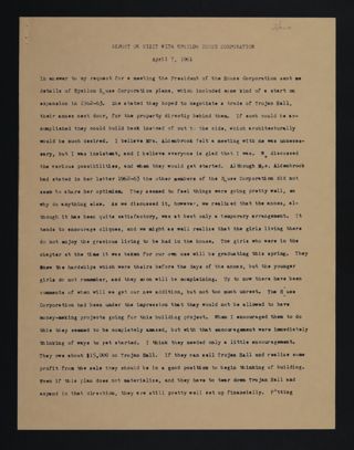 Report on Visit with Epsilon House Corporation, April 7, 1961