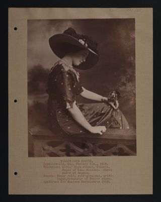 Willie Kate Travis Petitioner Information Sheet, c. 1911