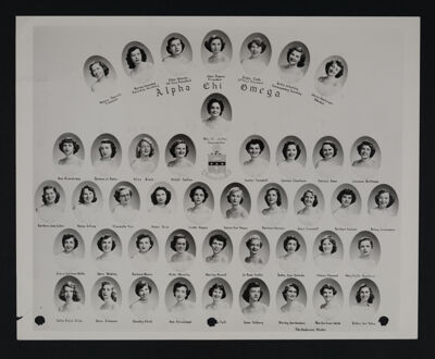 Gamma Iota Chapter Composite Photograph, 1954