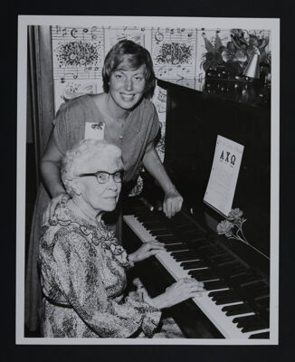 Alice Glaser and Irene Wood at Piano Photograph, c. 1970