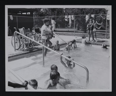 Children Using Pool at Camp Daniel Boone Photograph