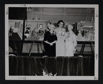 McLachlan, Leonard and Clark with Felt-ogram Scenes at Convention Photograph, 1951