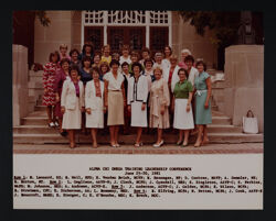 Alpha Chi Omega Training Leadership Conference Photograph, June 25-30, 1981