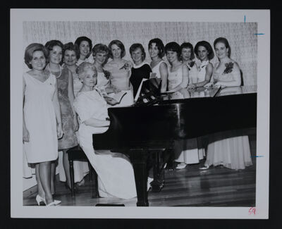 Elthea Turner and Group Around Piano at Convention Photograph, 1966