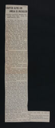 Chapter Alpha Chi Omega Is Installed Newspaper Clipping, June 1918