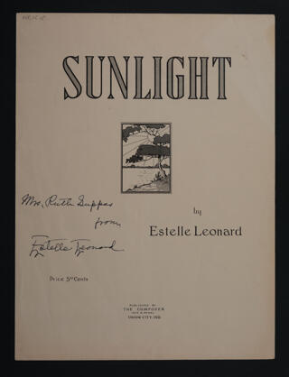 Sunlight Sheet Music, 1942