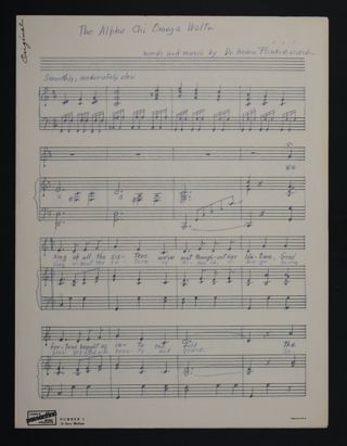 The Alpha Chi Omega Waltz Sheet Music