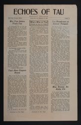 Echoes of Tau, Vol. 6, February 27, 1931