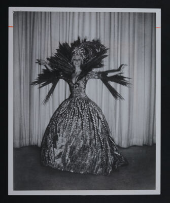 Sheila DeWeese in Ice Follies Costume Photograph, 1972