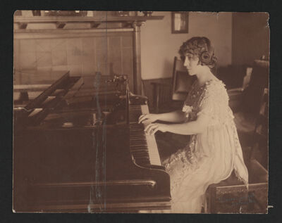 Winifred Byrd Playing Piano Photograph