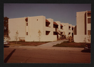 Zeta Pi Chapter Rented Apartment Building Photograph, 1982-83