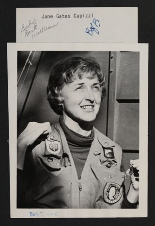 Eleanor (Jane) Capizzi Wearing Izaak Walton League Jacket Photograph