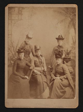 Starr, Hough, Rude, Paul and Burnett at Thanksgiving Photograph, November 1888