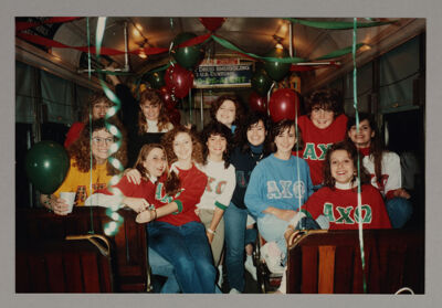 Zeta Psi Chapter Members at Streetcar Party Photograph, 1990