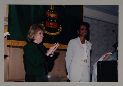 Janice Crandall and Dr. Condoleezza Rice Photograph, July 2000