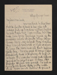 Harriet Bardwell to Alta Allen Loud Letter, c. June 22, 1908