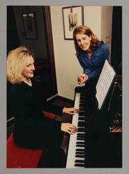 Alpha Chi Playing Piano Photograph