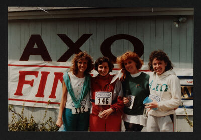 Hannan, Champagne, Conrad and Pikanis at First Annual Lonni Stern Memorial Run Photograph, May 1, 1988