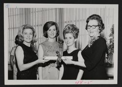 Epsilon Zeta Chapter Charter Presentation Photograph, February 4, 1967