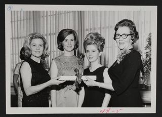 Epsilon Zeta Chapter Charter Presentation Photograph, February 4, 1967