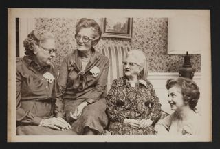 Morrow, Boardman and Two Delta Theta Delta Alumnae Members Photograph